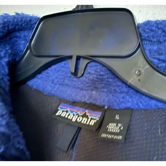 1990s Patagonia Deep Pile Patagonia Retro-X Sherpa Jacket Size XL - Picture 6 of 10